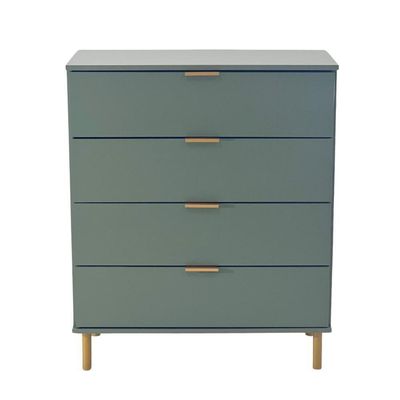 Cômoda Ditália 4 Gavetas Dm-242 Verde Oliva