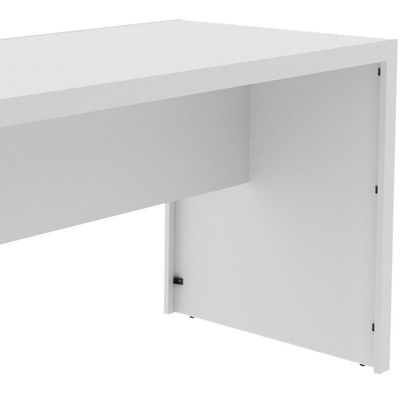 Escrivaninha Mesa Escritorio 180 Cm Me4185 Branco Tecno Mobili Branco