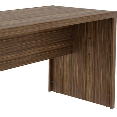 Escrivaninha Mesa Escritorio 180 Cm Me4185 Nogal Tecno Mobili Nogal