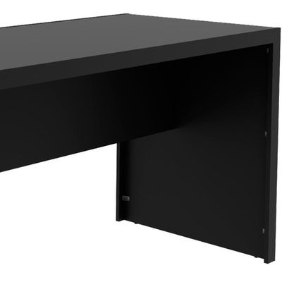 Escrivaninha Mesa Escritorio 180 Cm Me4185 Preto Tecno Mobili Preto