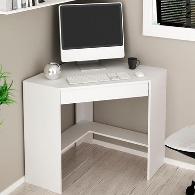 Escrivaninha Mesa Escritorio De Canto 76,5 Cm Me4169 Branco Tecno Mobili Branco
