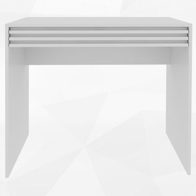 Escrivaninha Mesa Escritorio 1 Gaveta Ripada Me4173 Branco Tecno Mobili Branco