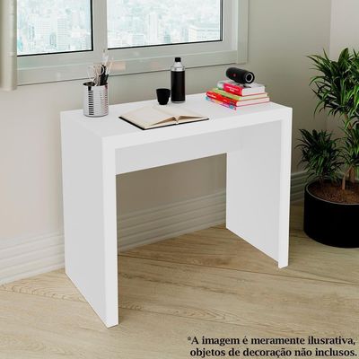 Escrivaninha Mesa Escritorio Me4139 Branco Tecno Mobili Branco