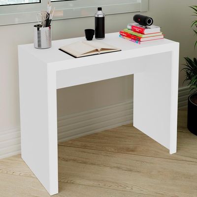 Escrivaninha Mesa Escritorio Me4139 Branco Tecno Mobili Branco