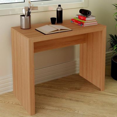 Escrivaninha Mesa Escritorio Me4139 Amendoa Tecno Mobili Amendoa