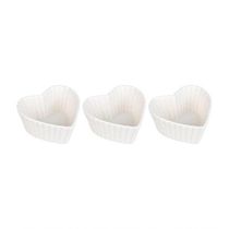 Conjunto Com 03 Petisqueiras De Porcelana Pcln-081 - Haüskraft