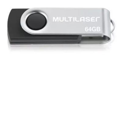 Pen Drive 64gb Multilaser Twist 64 Gigas Pendrive