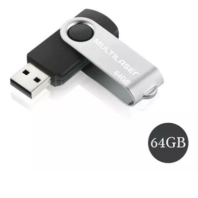 Pen Drive 64gb Multilaser Twist 64 Gigas Pendrive