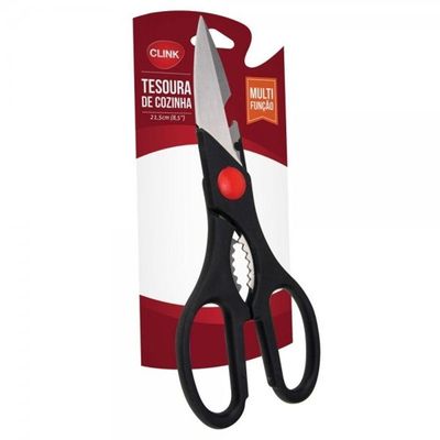 Tesoura Multiuso Com Abridor Garrafas E Quebrador De Nozes - Clink