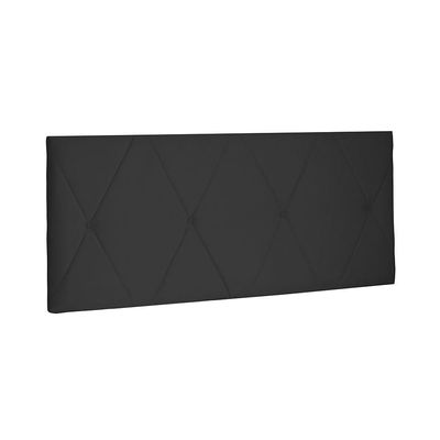 Painel Aquilla Cama Box King 195Cm Suede Preto