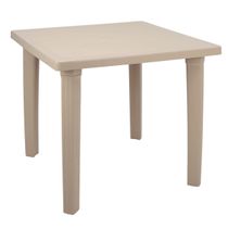 Mesa Tramontina Sancho Areia 80x80cm em Polipropileno
