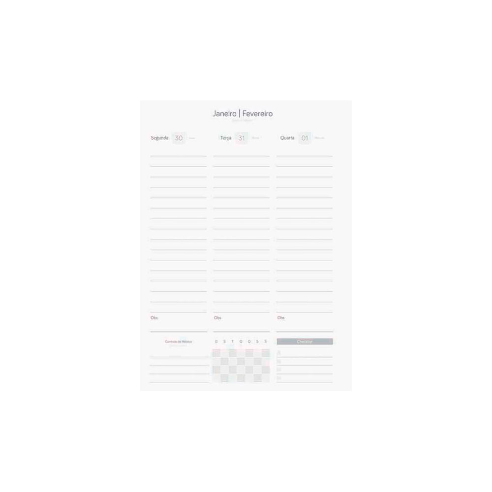 Agenda Planejamento 80Fls Stilo Azul Jandaia