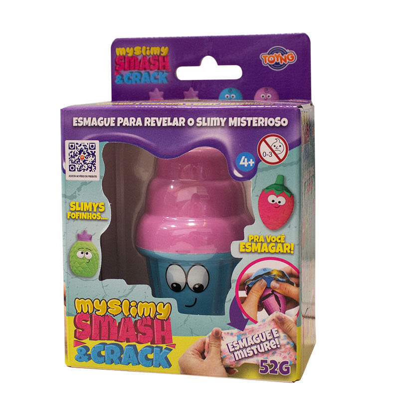 Slime Personagem Smash & Crack cupcake Toyng