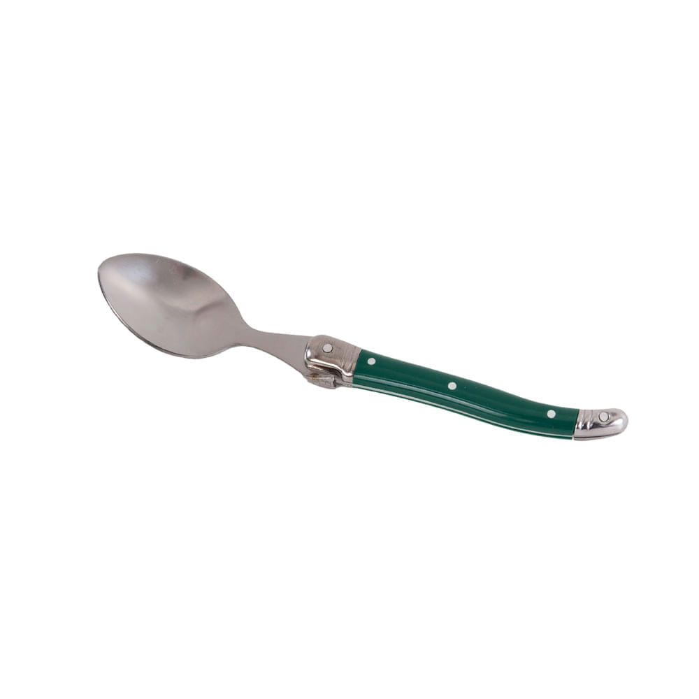 Conjunto de 6 COLHERES SOBREMESA ORIGINAL LAGUIOLE LA TOUR Luxo - verde