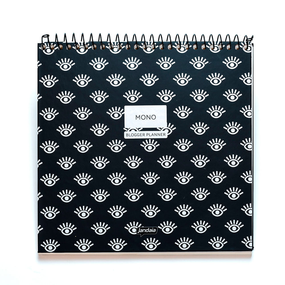 Agenda Blogger Planner Permanente Mono Olhos Jandaia