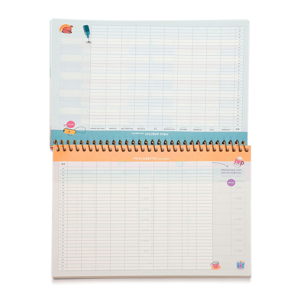 Agenda Fitness Planner Permanente de Boas Seja Gentil Jandaia