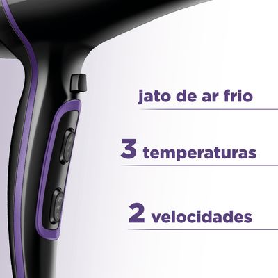 Secador de Cabelos Black Purple Mondial SCN-01 220V