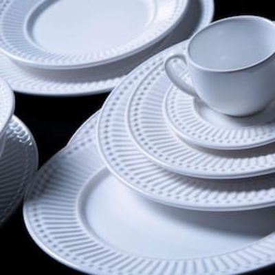 Aparelho de Jantar 18 Peças Porto Brasil Roma em Cerâmica Feldspática - Branco