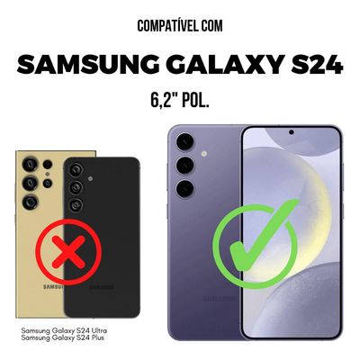 Capa para Samsung Galaxy S24 - Dual Sense Preta - Gshield