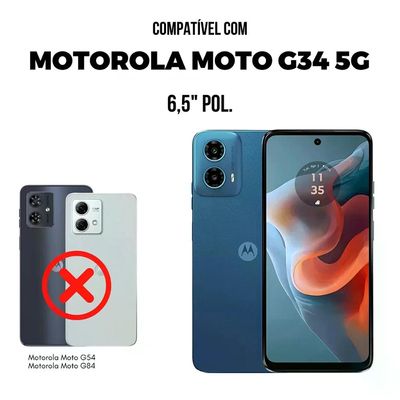 Capa para Motorola Moto G34 5G - Silicon Veloz - Gshield
