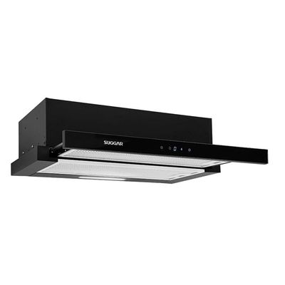 Depurador De Ar Suggar Slim De Embutir 60 Cm Preto 110v De61thpt