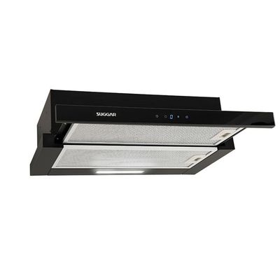 Depurador De Ar Suggar Slim De Embutir 60 Cm Preto 110v De61thpt