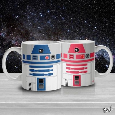 Caneca Geek Side Faces - R2
