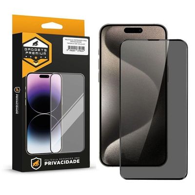 Película Para Iphone 15 Pro - Defender Pro Privacidade - Preta - Gshield