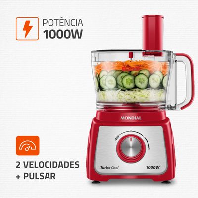 Multiprocessador Turbo Chef 9 em 1 Mondial MPN-01-RF 127V