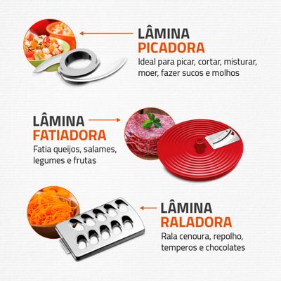 Multiprocessador Turbo Chef 9 em 1 Mondial MPN-01-RF 127V