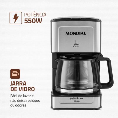 Cafeteira Elétrica Mondial C-43-20X-SI 127V