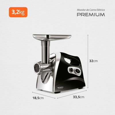 Moedor de Carne Elétrico Mondial Premium MC-03 220V