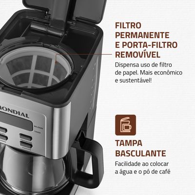 Cafeteira Elétrica Mondial C-44-32X-SDI 127V