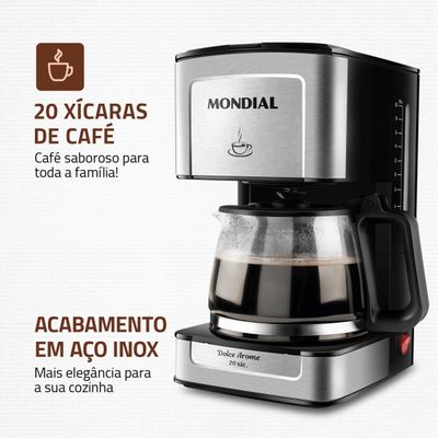 Cafeteira Elétrica Mondial C-43-20X-SI 127V