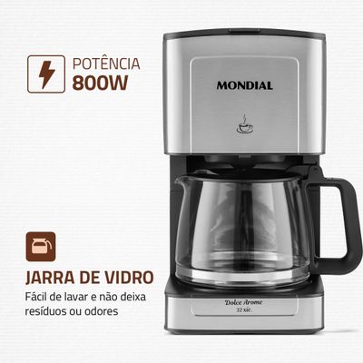 Cafeteira Elétrica Mondial C-44-32X-SI 127V