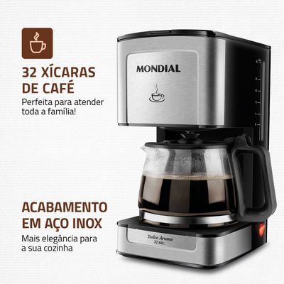 Cafeteira Elétrica Mondial C-44-32X-SI 127V