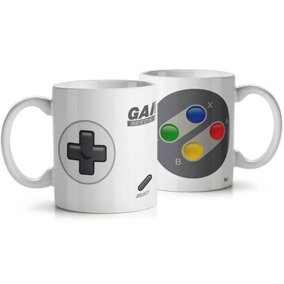 Caneca Joystick Gamer Needs Coffee