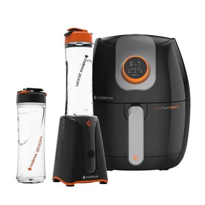 Kit Cadence Contrast Fritadeira 3l Digital e Blender 127V 110V