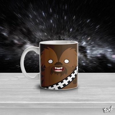 Caneca Geek Side Faces - Chill Bacca