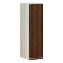 Armário Luciane 20cm 1 Porta Luci Legno Crema-nogueira Dourado
