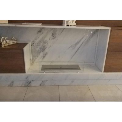 Lareira Ecológica a Álcool Classe A Aço Inox Queimador 60cm