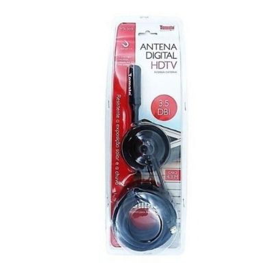 Antena Tv Digital Interna Externa Hdtv 3.5 Dbi Cabo 4.3m