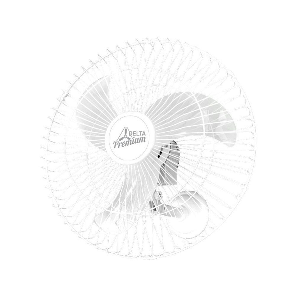 Ventilador De Parede Venti-delta Premium 60cm Branco Bivolt