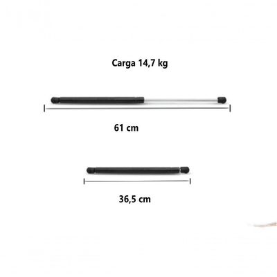 Amortecedor Mola A Gás Uso Geral 61 Cm 36,5 Cm 14,7 Kg