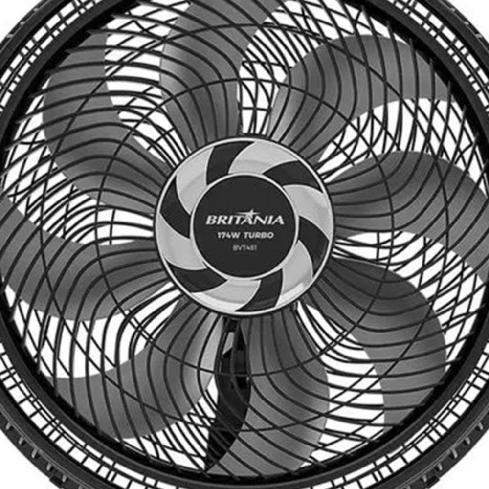 Ventilador De Mesa/parede 8 Pás 40cm Tecnologia Maxx Force Preto 127 V