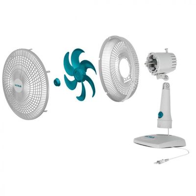 Ventilador De Mesa Mondial Ultra V-30-6p 30cm 6 Pás Branco Com Azul 220 V