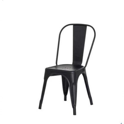 Cadeira Tolix Iron Aço Carbono Industrial - Preto