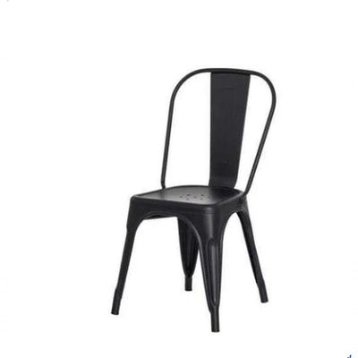 Cadeira Tolix Iron Aço Carbono Industrial - Preto