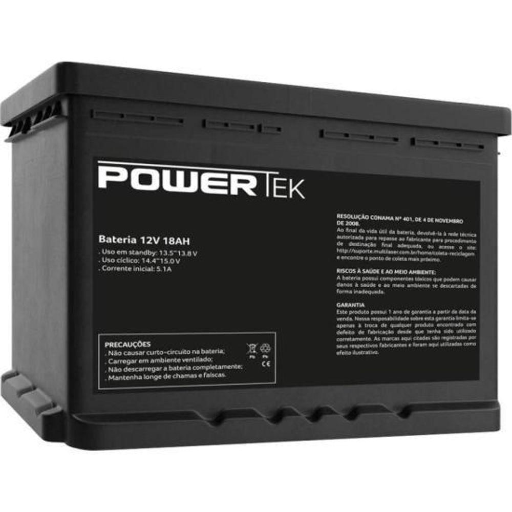 Bateria Selada 12v 18ah En017 Powertek [f002]