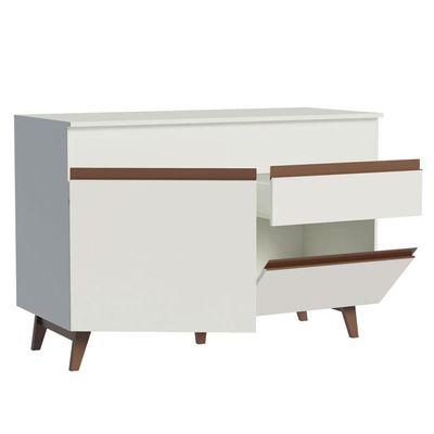 Balcão Gabinete De Pia Cozinha 2 Portas 1 Gaveta Branco Reims Madesa Branco